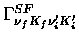 $\Gamma ^{SF}_{\nu _f K_f \nu _i' K_i'}$